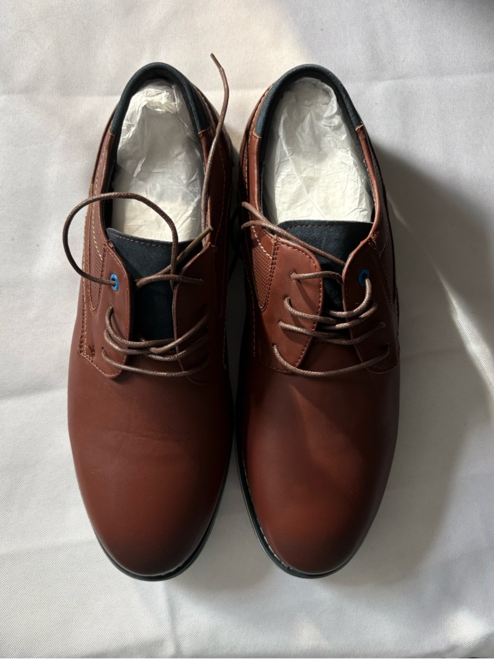 Men's Brown Lace-Up Derby Shoes
